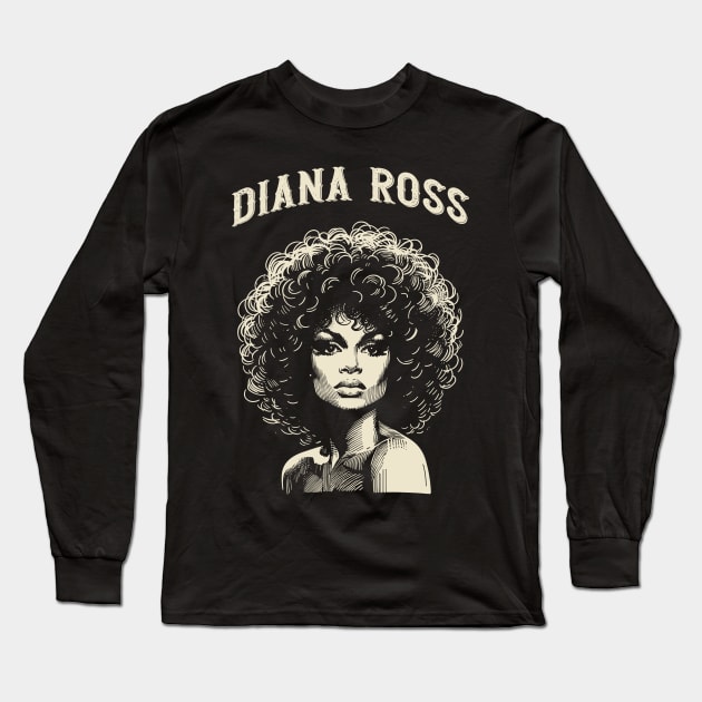 Diana Ross Long Sleeve T-Shirt by Yopi